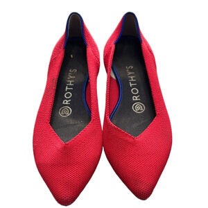 Rothy's Bold Red Pointed Flats
